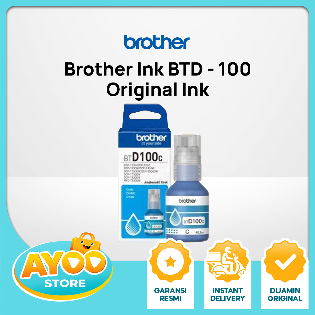 BROTHER tinta BTD-100 CYAN Original