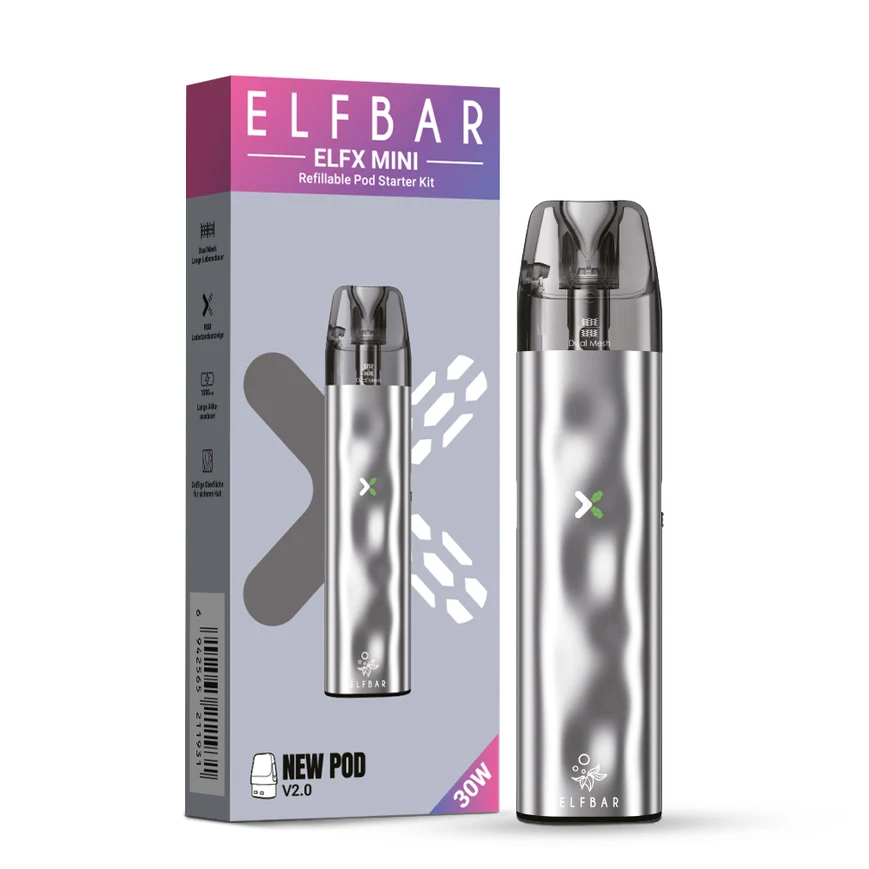 ELFBAR Device ELFX Mini Bundle - Silver