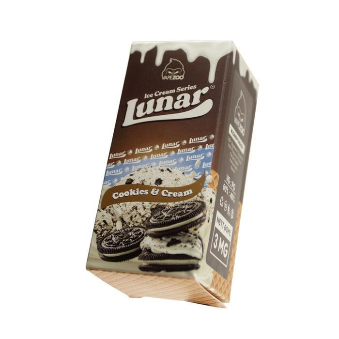 VAPEZOO Liquid Freebase LUNAR Icecream Cookies&Cream - 6MG 60ML