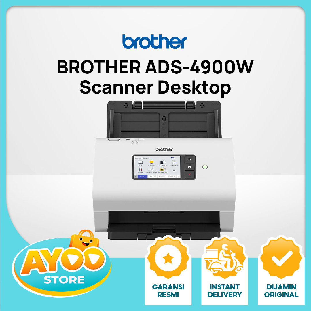 BROTHER ADS-4900W Scanner Desktop 60ppm Duplex USB 3.0 Wi-Fi