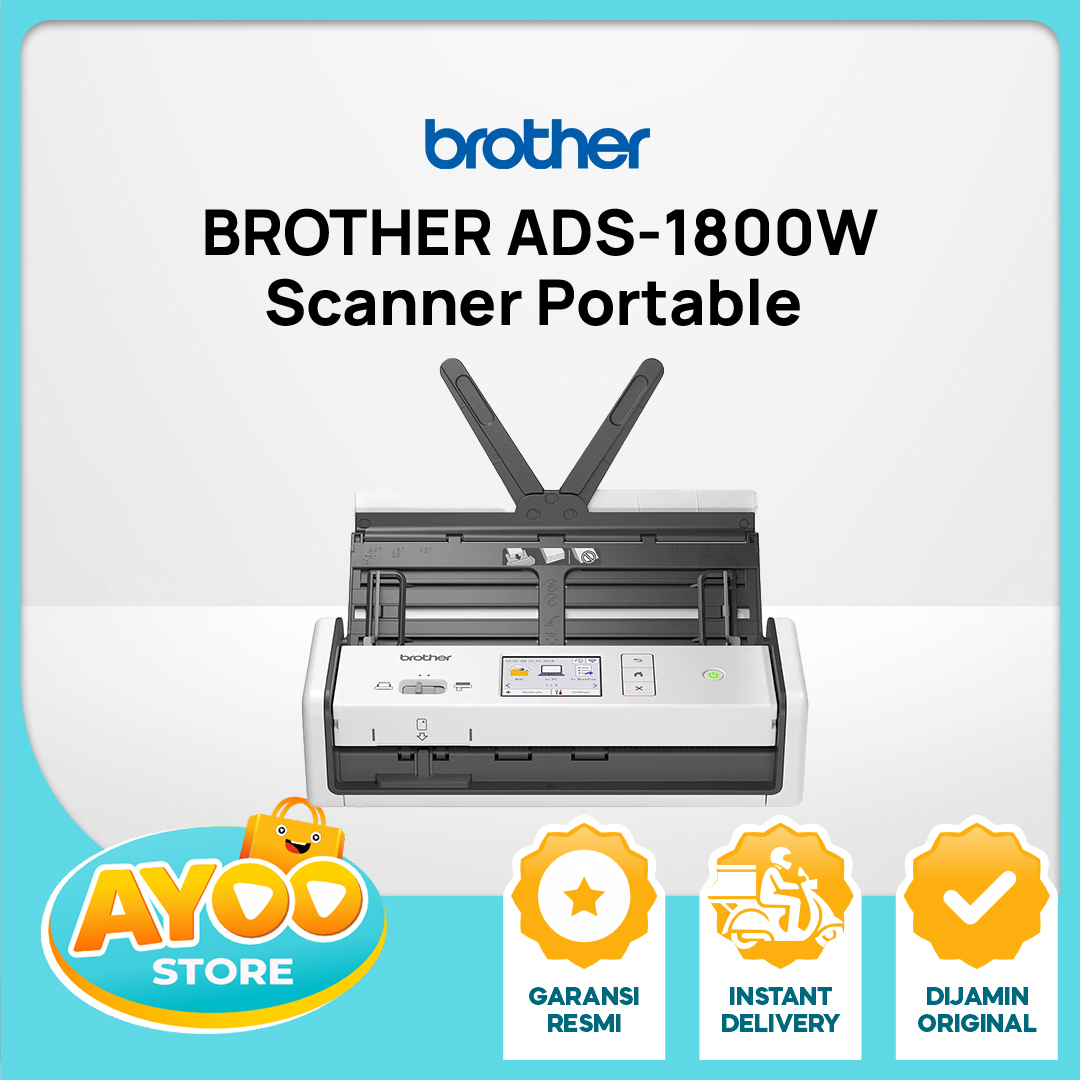 BROTHER Scanner Portable ADS-1800W High-performance Duplex Wi-Fi