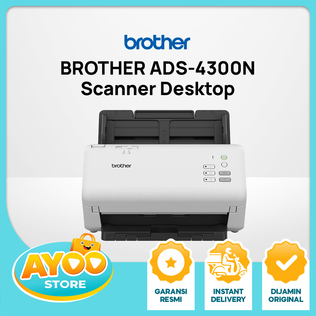 BROTHER Scanner ADS-4300N ADF 40ppm  USB 3.0