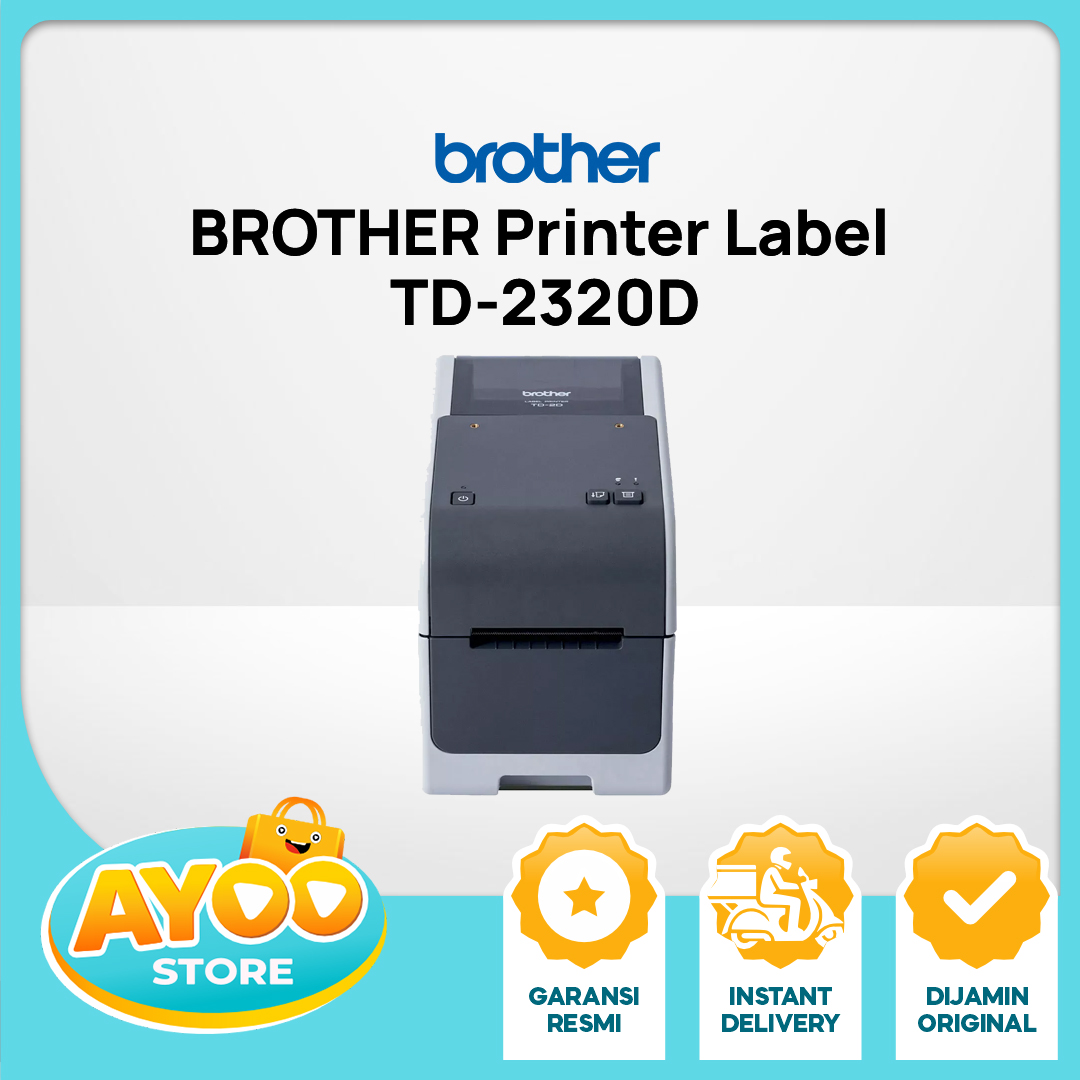 BROTHER Printer Label TD-2320D Garansi Resmi Direct Thermal 300dpi