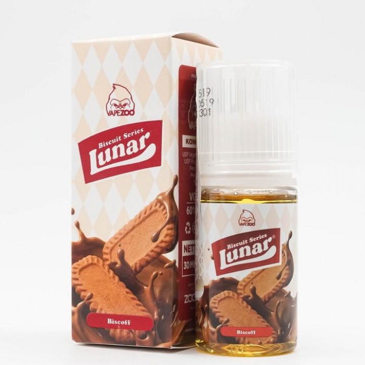 VAPEZOO Liquid Saltnic 30ml Lunar - Biscuit Biscoff