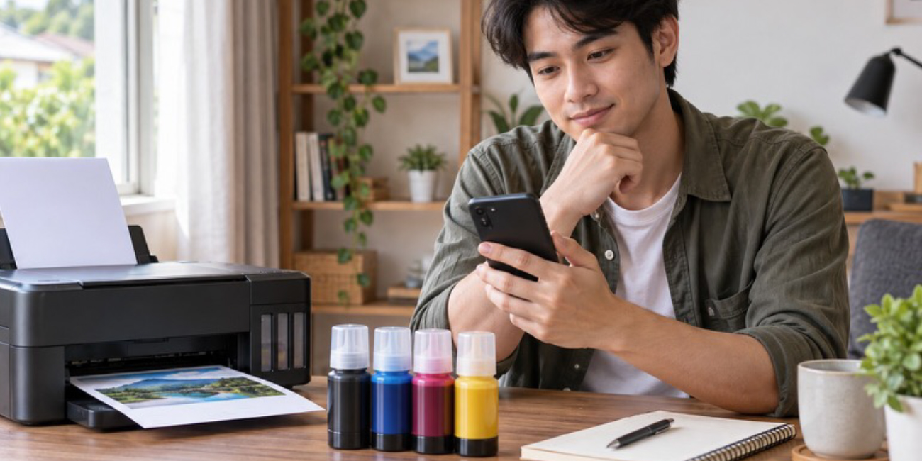 Beli Tinta Printer Terdekat atau Online? Pilih Sesuai Tenggat Cetak