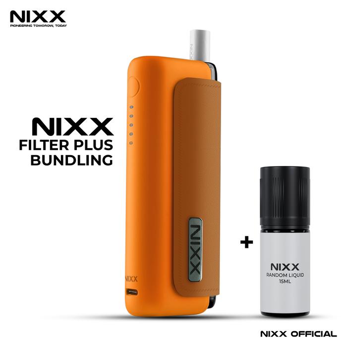 NIXX Device Filter Plus Bundling Liquid - Neon Orange Black [NFPL-NOB]
