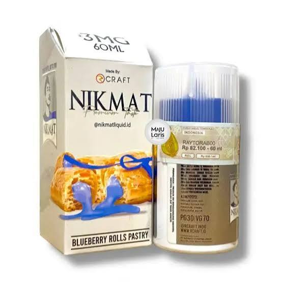 RCRAFT Liquid Freebase Nikmat V2 3MG 60ML - Blueberry Rolls