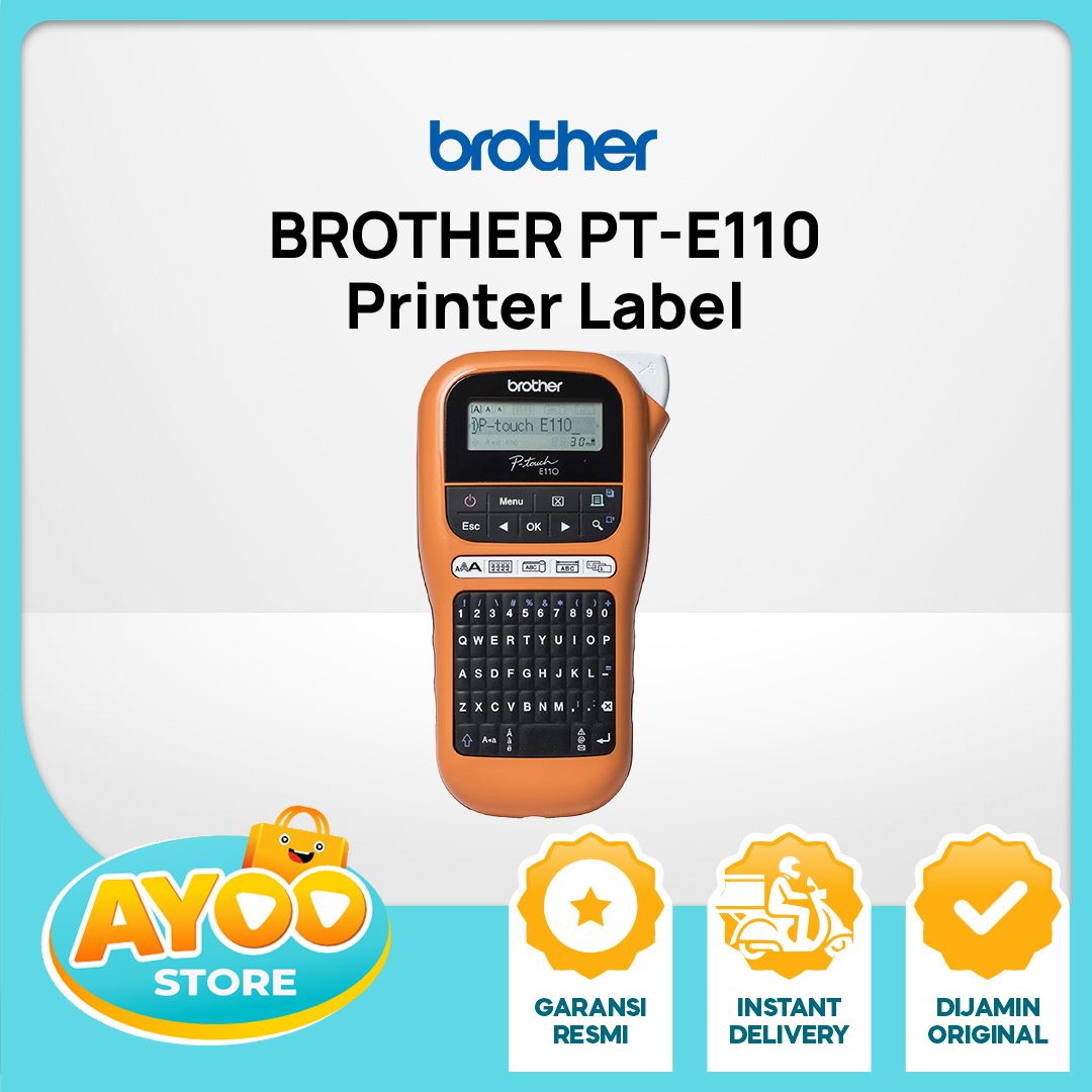 BROTHER Printer Label P-Touch PT-E110 Portable Handheld